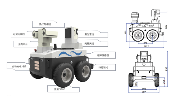 變電站巡檢機(jī)器人圖片